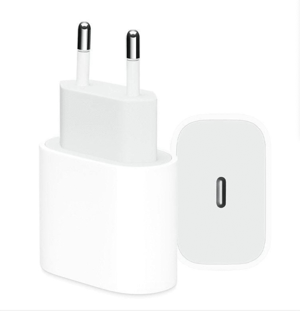 USB-C Fast Charging Adapter White for Apple Phones
