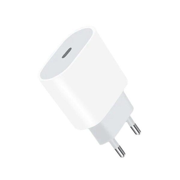 USB-C Fast Charging Adapter White for Apple Phones - Image 2